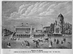 Berlin, Lustgarten und Museum um 1840, A0140