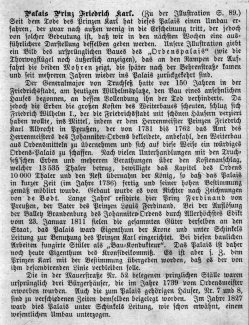 Berlin, Palais Prinz Friedrich Karl um 1780, Kommentar