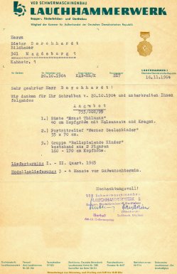 1964 Lauchhammer Angebot