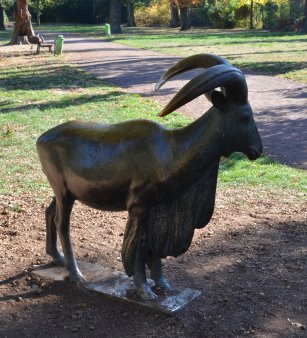 Dieter Borchhardt (geb. 1931), Mähnenspringer, Bronze Lauchhammer, 2. Abguss, Zoo Magdeburg