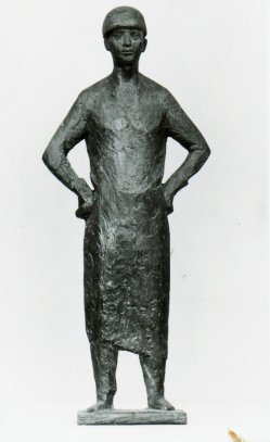 Dieter Borchhardt (geb. 1931), Schmied, Bronze 1963, Kulturhistorisches Museum Magdeburg, 42 cm