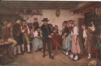 Künstlerpostkarte, Erste Tanzstunde, nach B. Vautier, D2135