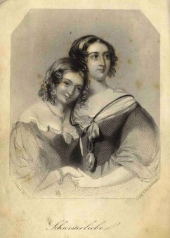 Albert Henry Payne (1812-1902), Stahlstich, „Schwesterliebe“ nach Wright, A0162