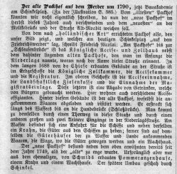 Berlin, Alter Packhof auf dem Werder um 1790, Kommentar