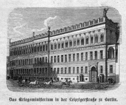 Berlin Kriegsministerium Leipzigerstraße um 1885, A0155