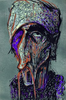 Ernst Seifert (1922-1976), Aquarell, Kosake, D0369