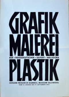 Ernst Seifert (1922-1976) Ausstellungsplakat 1965, Salzwedel, D0409