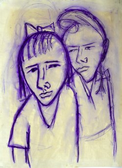 Ernst Seifert (1922-1976), Kopierstiftzeichnung, „Vor dem Bahnhof“, 1949, D0381