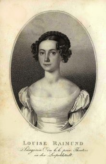 Ludwig Passini (1832-1903), Kupferstich, Louise Raimund, A0163