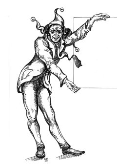 Rudolf Pötzsch (*1950), Federzeichnung 2015, „Die Augen öffnen!“, D1682 