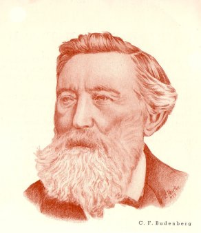 Christian Friedrich Budenberg (1815-1883), Halbportrait, Zeichnung, D0088-2