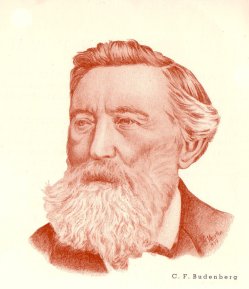 Christian Friedrich Budenberg (1815-1883), Halbportrait, Zeichnung, D0088-2