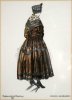 Kunstgewerbeschule Magdeburg, um 1920, Mode-Klasse Prof. Bosselt, Kleid Modell „Skarabäus“