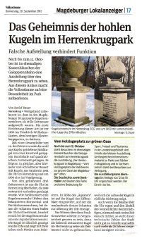 20.09.2012 Das Geheimnis der hohlen Kugeln im Herrenkrug