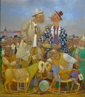 Evgeny Titov (geb.1963), Wette, Gemälde 2018