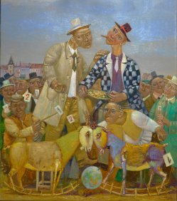 Evgeny Titov (geb.1963), Wette, Gemälde 2018