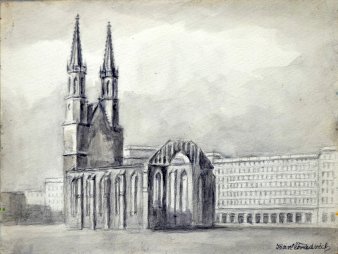 Karl Friedrich (1898-1989), St.-Ulrich-und-Levin-Kirche, Februar 1956, D0426