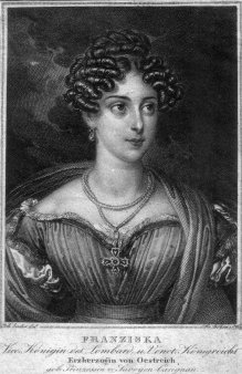Franz Xaver Stöber (1795-1858), Franziska, Erzherzogin von Oesterreich, Kupferstich nach J. Ender, D2267-03