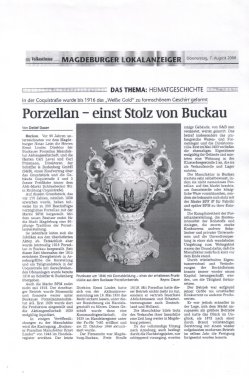 07.08.2008, Volksstimme Magdeburg