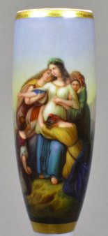 Karl Wilhelm Friedrich Oesterley (1805-1891), Tochter Jephtas, Porzellanmalerei, Pfeifenkopf, D1619