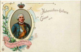 König Friedrich Wilhelm I (1713-1740), Portrait, AK, D2080-13