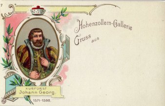 Kurfürst Johann Georg (1571-1598), Portrait, AK, D2080-07