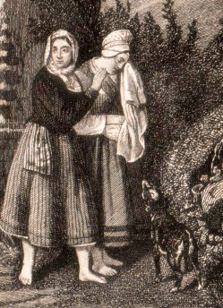 Der Matrosen Abschied, Detail, Stahlstich, D2205-4