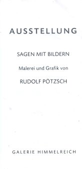Rudolf Pötzsch (*1950) Ausstellungs-Flyer, Magdeburg Himmelreich 2018