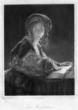 A. Hanisch, Die Morgenländerin, Stahlstich nach von Amerling, D2365-1