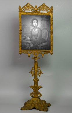 Lithophanie - Lichtschirm, Eisenkunstguss 41 cm, D2429