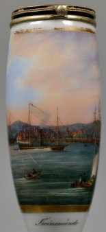 Swinemünde, Porzellanmalerei, Pfeifenkopf, D2331-1