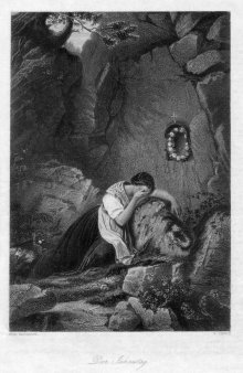 William French (1815-1898), Der Jahrestag, Stahlstich nach H. Barthelme, D2407-8