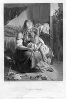 William French (1815-1898), Die engen Strümpfe, Stahlstich nach Röder, D2393-14