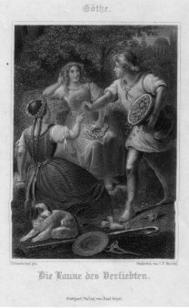 C.F. Merckel, Die Laune des Verliebten, Stahlstich nach Sonderland, D2421-1