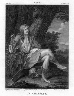 Claude-Nicolas Malapeau (1755-1803), Un Chasseur, Kupferstich nach A. Vois, D2426-4