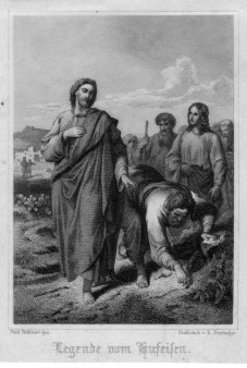 Ernst Dertinger (1816-1865), Legende vom Hufeisen, Stahlstich zu F. Rothbart, D2421-14