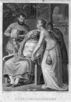 Franz Xaver Steifensand (1809-1876), Götz von Berlichingen, Stahlstich nach J. Bendel, D2421-4