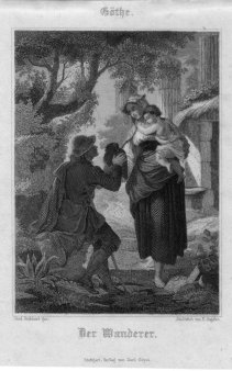 H. Gugeler, Der Wanderer, Stahlstich zu F. Rothbart, D2421-17