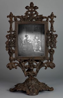 Lithophanie - Lichtschirm, Eisenkunstguss 21,5 cm, D2411.jpg