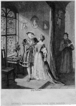 George Cruikshank (1792-1878), Henry's reconciliation with Anne Boleyn, Lithographie, D2378-07