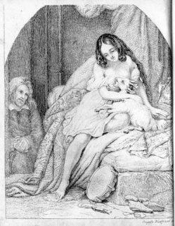 Auguste Hüssener (1789-1877), Esmeralda, Kupferstich nach K. v. Steuben, A0259