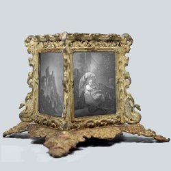 Lithophanie – Stövchen, Eisenkunstguss, D2503