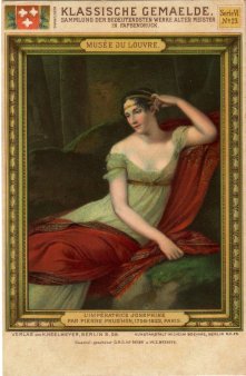Josephine de Beauharnais, Ansichtskarte nach P.P. Prud'hon, D2554