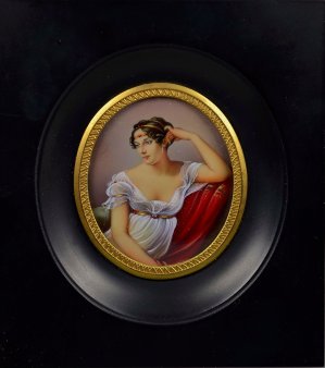 Josephine de Josephine de Beauharnais, Miniatur, Gouache nach P.P. Prud'hon, D2551-2