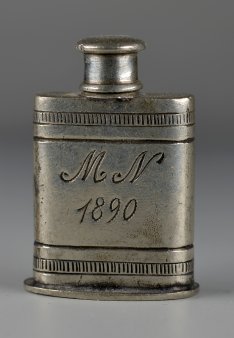 Schnupftabakflasche, Tabatiere 1890, Zinn, D2553-1