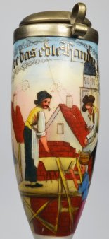 D2803-3-Das Maurerhandwerk, Porzellanpfeife, D2803-3
