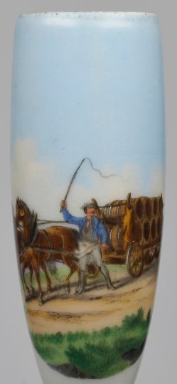 D2803-1 Holzfässer-Fuhrwerk, Porzellanpfeife, D2803-1