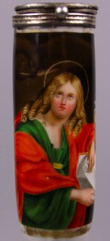 Domenichino (1581-1641), St. Johannes, Porzellanmalerei, Pfeifenkopf, D1195