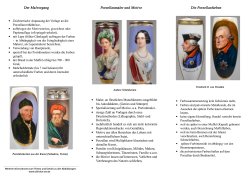 Faltblatt zur Ausstellung Portraits hinten