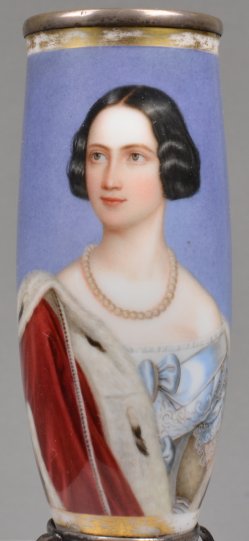 Joseph Karl Stieler (1781-1858), Marie von Preußen, Porzellanmalerei, Pfeifenkopf, D1779